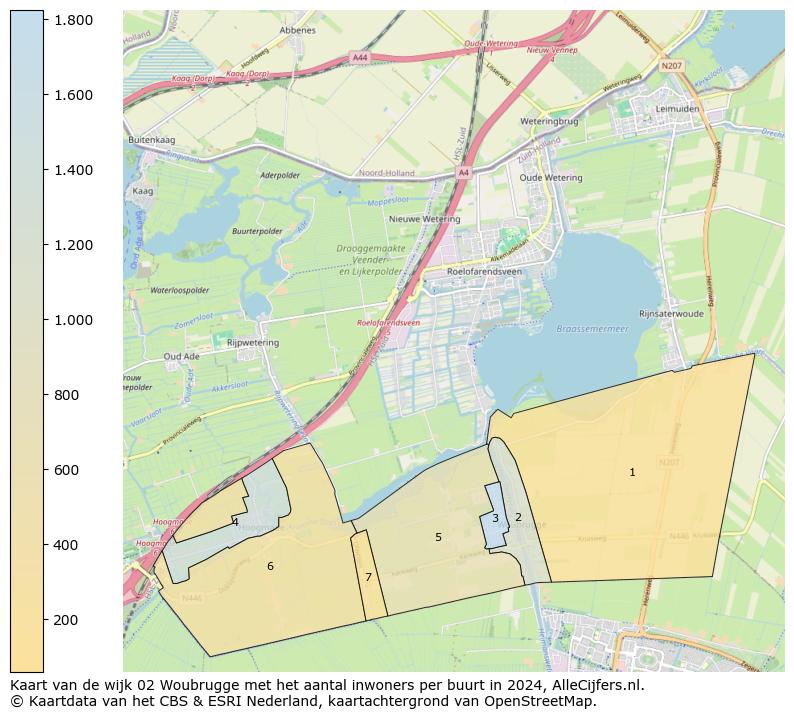 Kaart van de wijk 02 Woubrugge met het aantal inwoners per buurt in 2024. Op deze pagina vind je veel informatie over inwoners (zoals de verdeling naar leeftijdsgroepen, gezinssamenstelling, geslacht, autochtoon of Nederlands met een immigratie achtergrond,...), woningen (aantallen, types, prijs ontwikkeling, gebruik, type eigendom,...) en méér (autobezit, energieverbruik,...)  op basis van open data van het Centraal Bureau voor de Statistiek en diverse andere bronnen!