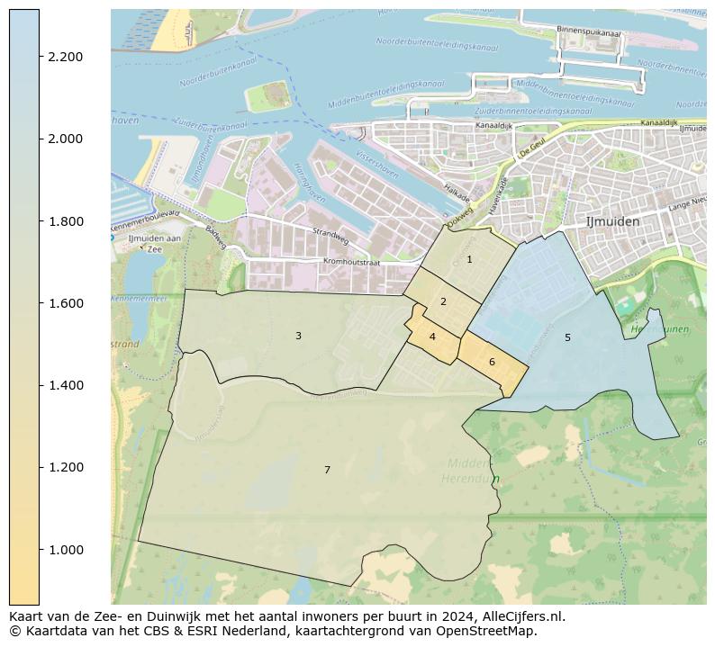 Kaart van de Zee- en Duinwijk met het aantal inwoners per buurt in 2024. Op deze pagina vind je veel informatie over inwoners (zoals de verdeling naar leeftijdsgroepen, gezinssamenstelling, geslacht, autochtoon of Nederlands met een immigratie achtergrond,...), woningen (aantallen, types, prijs ontwikkeling, gebruik, type eigendom,...) en méér (autobezit, energieverbruik,...)  op basis van open data van het centraal bureau voor de statistiek en diverse andere bronnen!