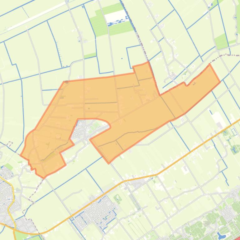 Kaart van de buurt Verspreide huizen Oosterwolde.