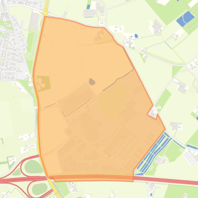 Kaart van de buurt A18 Bedrijvenpark.