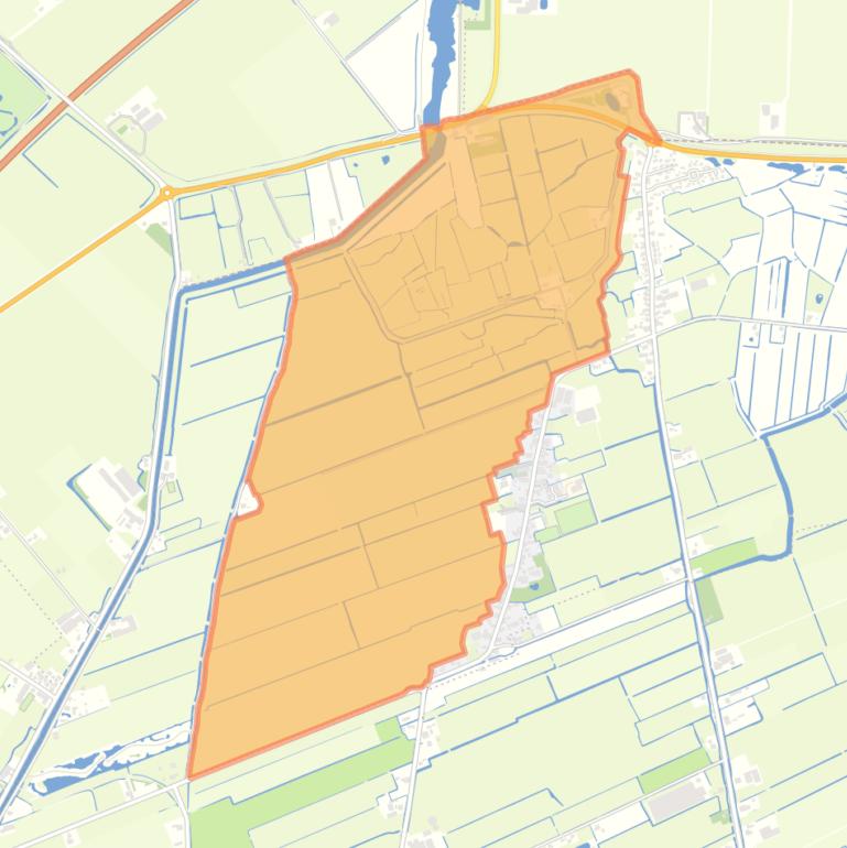 Kaart van de buurt Aartswoud West.