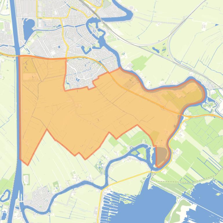 Kaart van de buurt Aetsveldsepolder.