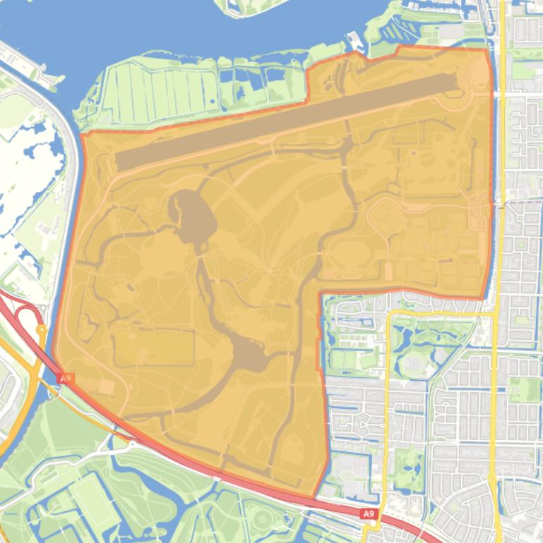 Kaart van de buurt Amsterdamse Bos Noord.