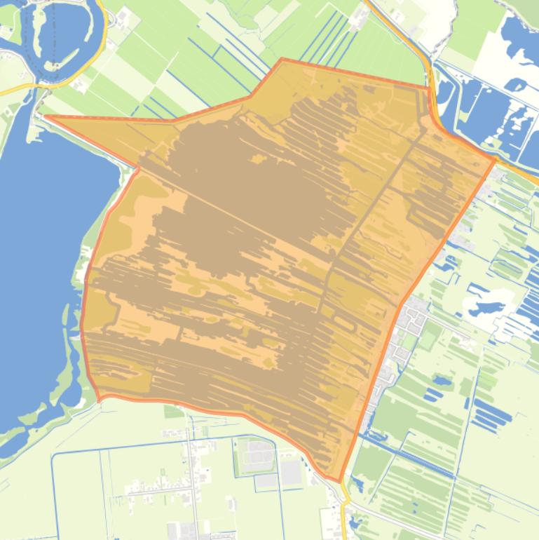 Kaart van de buurt Ankeveen.