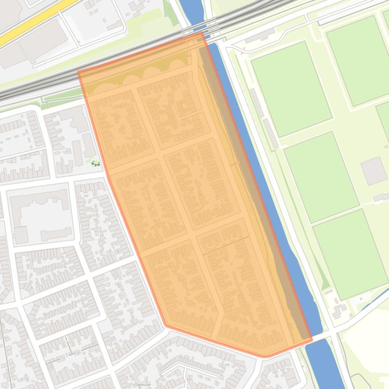 Kaart van de buurt Armhoef Noord-Oost.