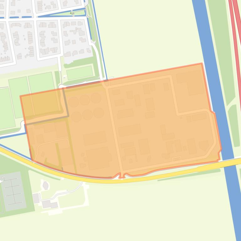 Kaart van de buurt Bant-bedrijventerrein.