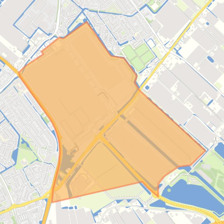 Kaart van de buurt Bedrijventerrein Bloemenveiling.