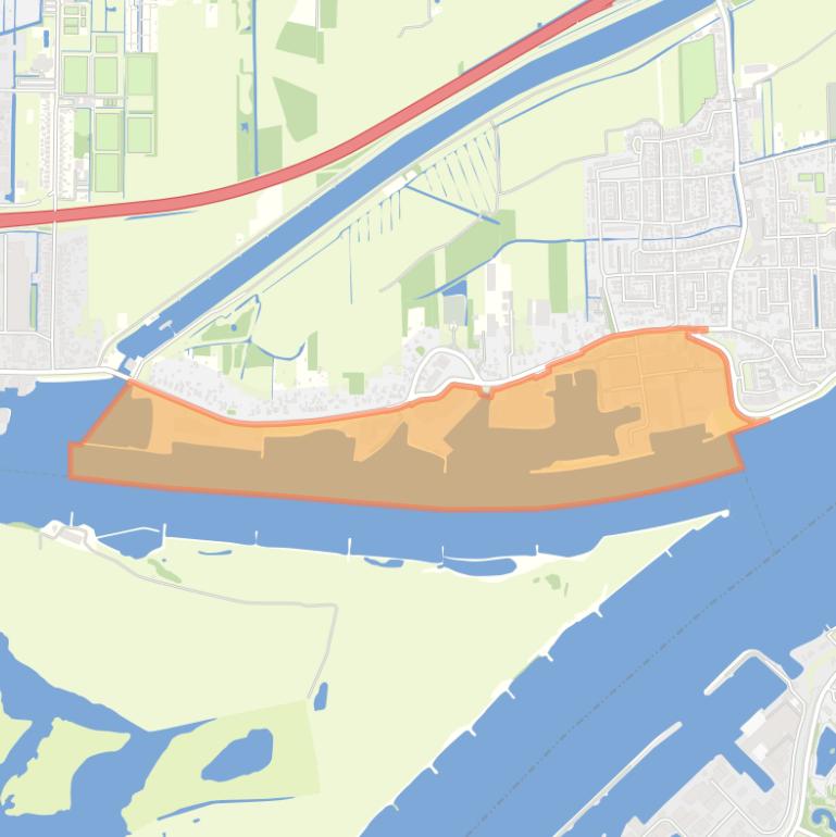 Kaart van de buurt Bedrijventerrein Buitenwei.