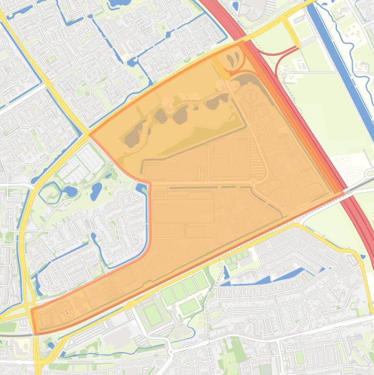 Kaart van de buurt Bedrijventerrein De Herven.