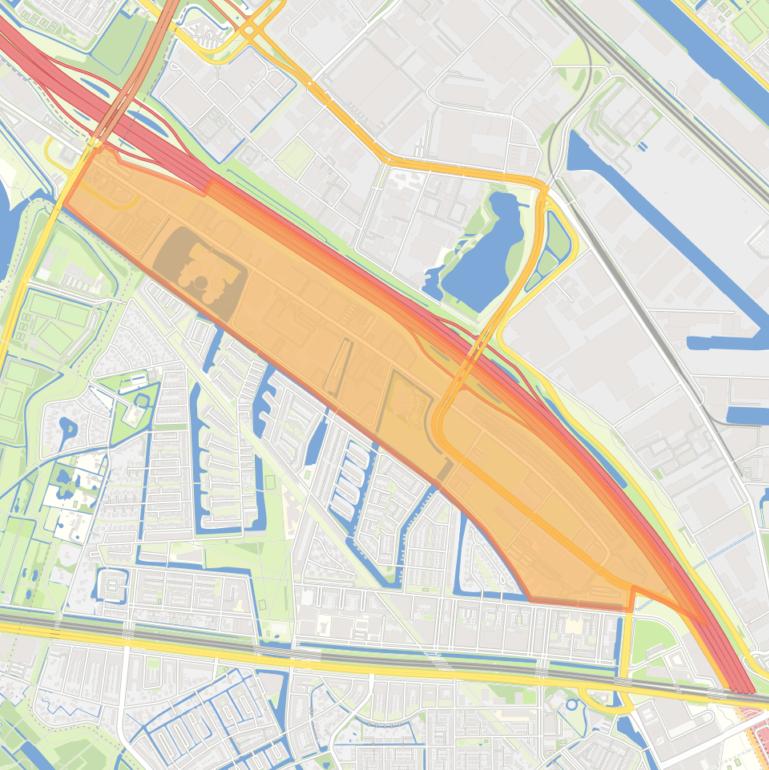 Kaart van de buurt Bedrijventerrein De Wetering.