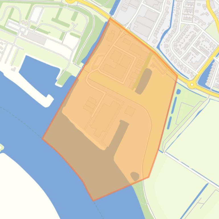 Kaart van de buurt Bedrijventerrein Gors-Zuid.