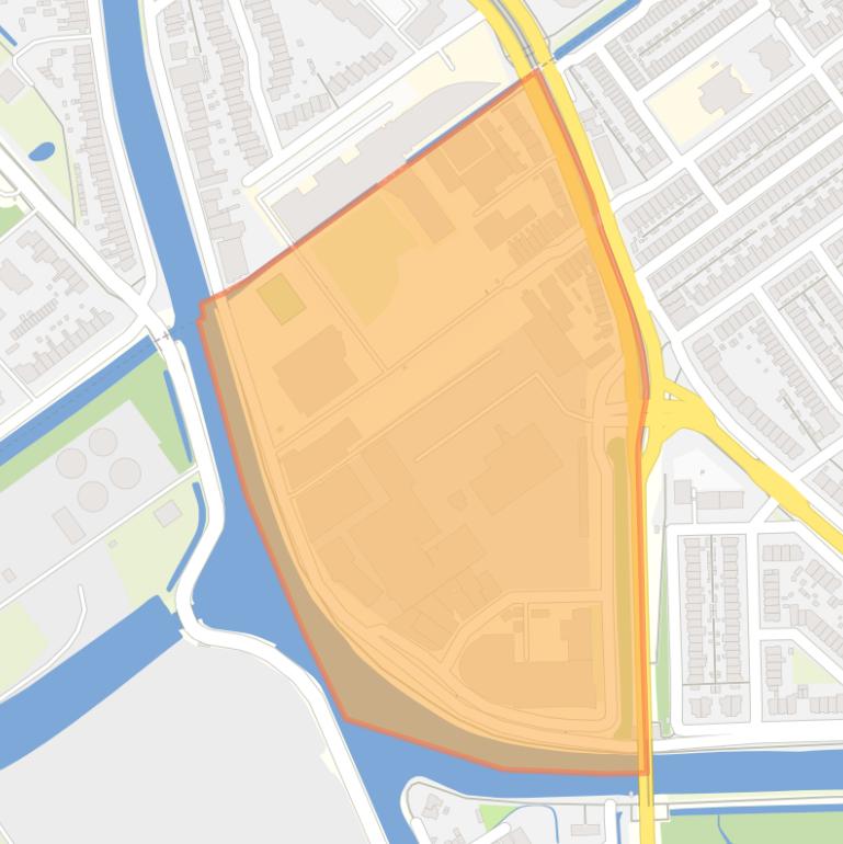 Kaart van de buurt Bedrijventerrein Haagweg.