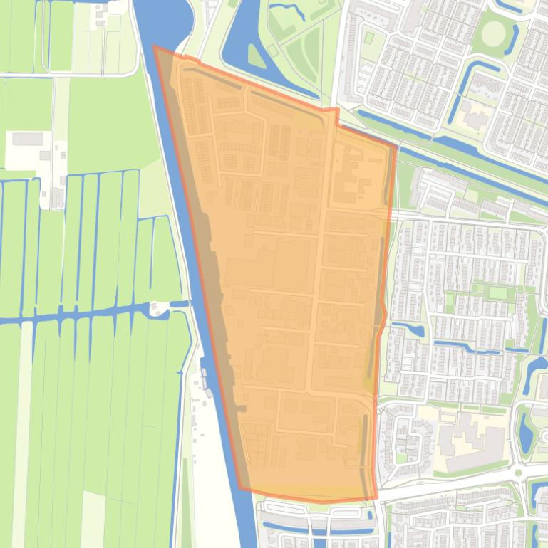 Kaart van de buurt Bedrijventerrein Heimanswetering.