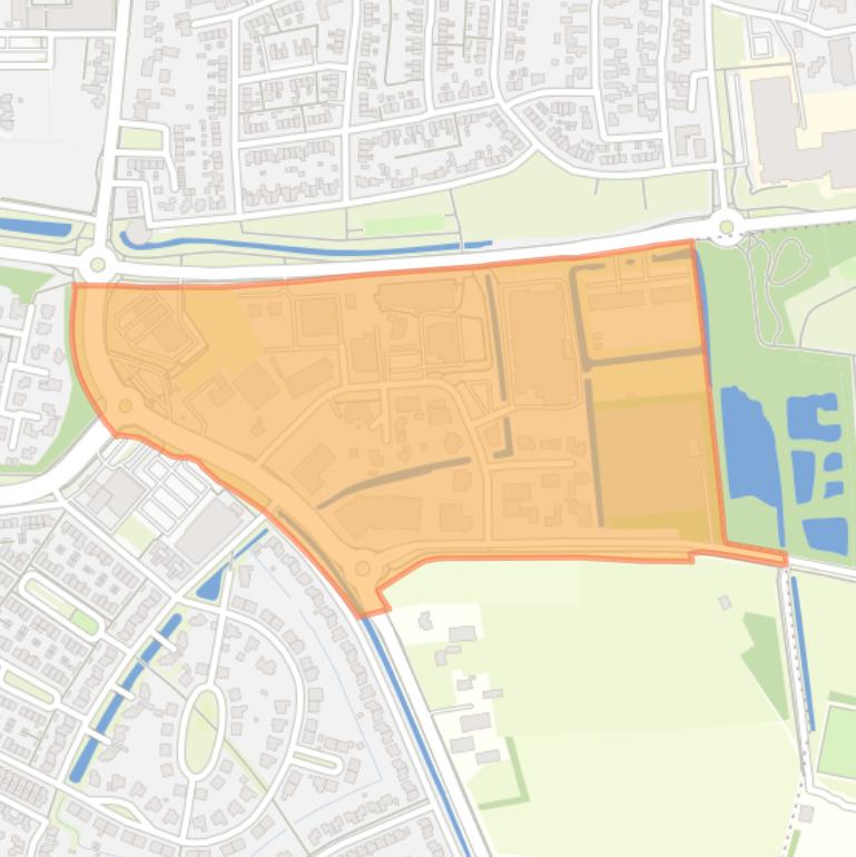 Kaart van de buurt Bedrijventerrein Klepperheide.