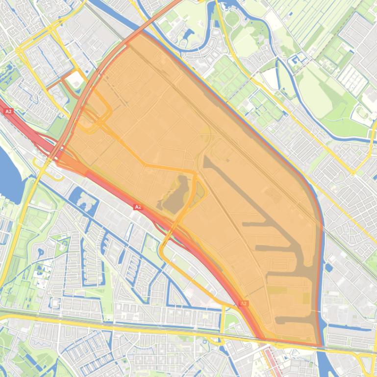 Kaart van de buurt Bedrijventerrein Lageweide.