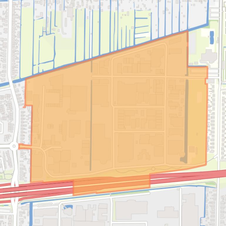 Kaart van de buurt Bedrijventerrein Nieuweweg.