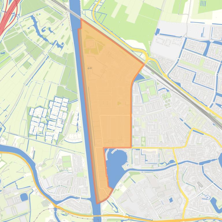 Kaart van de buurt Bedrijventerrein-Noord Weesp.