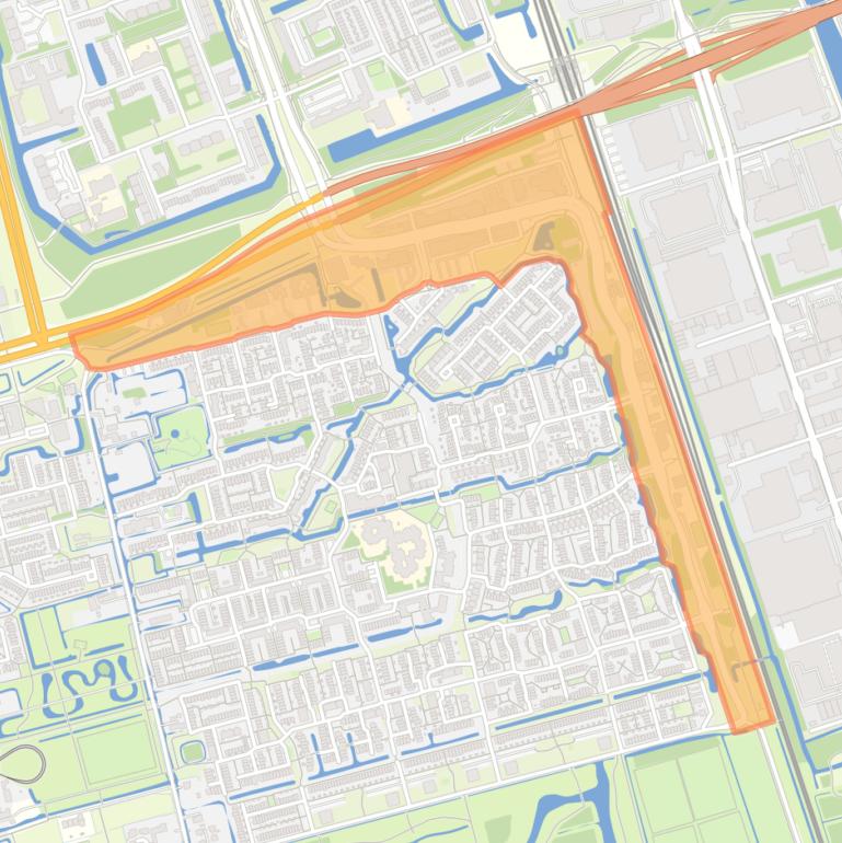 Kaart van de buurt Bedrijventerrein Tanthof-Oost.