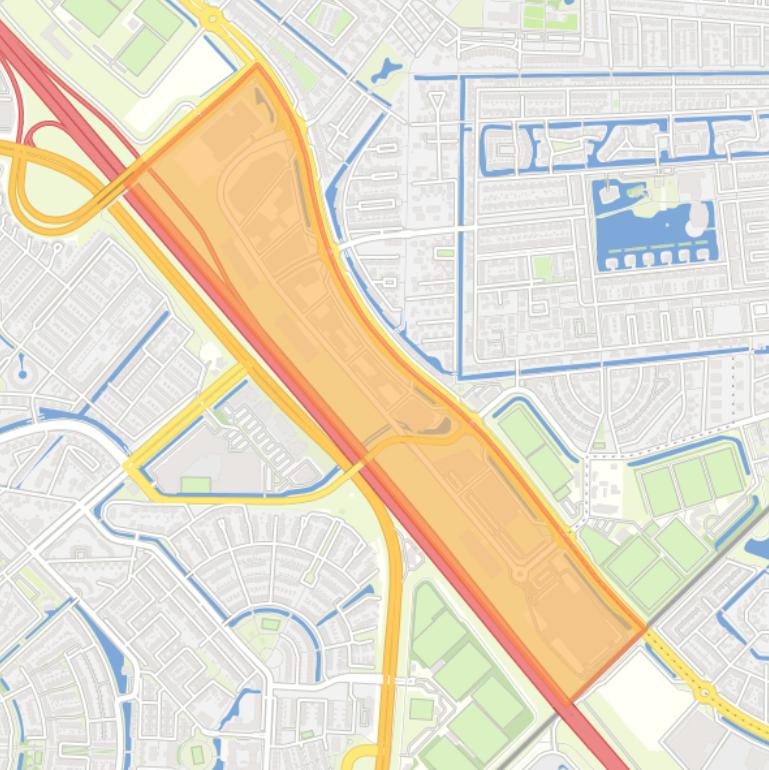 Kaart van de buurt Bedrijventerrein Vathorst-Noord.