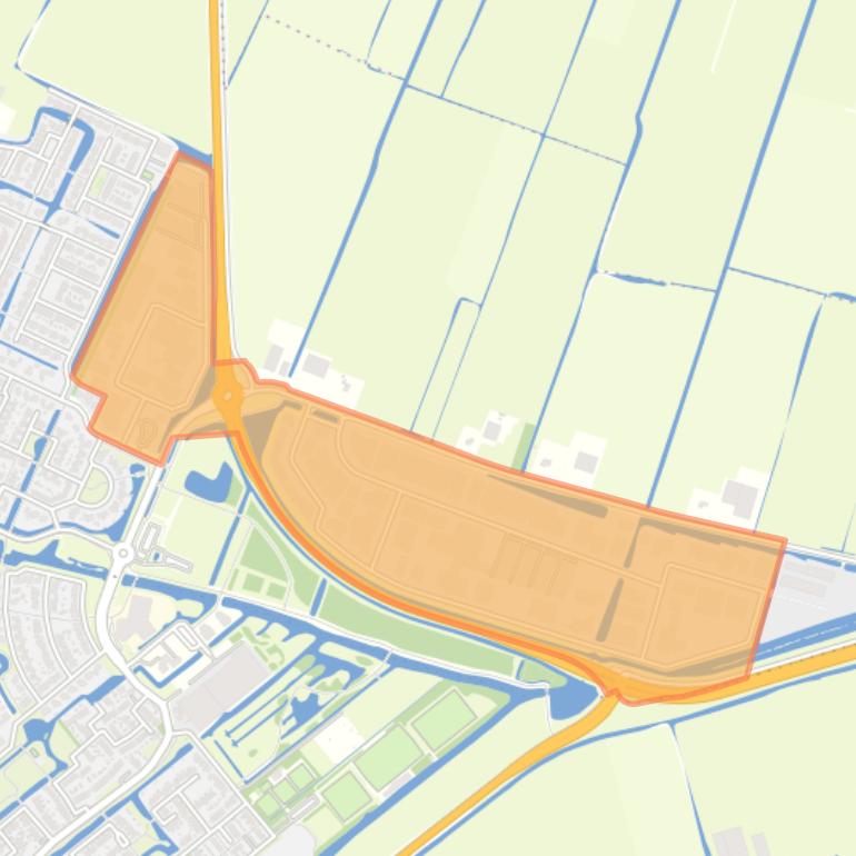 Kaart van de buurt Bedrijventerrein Vredemaker.