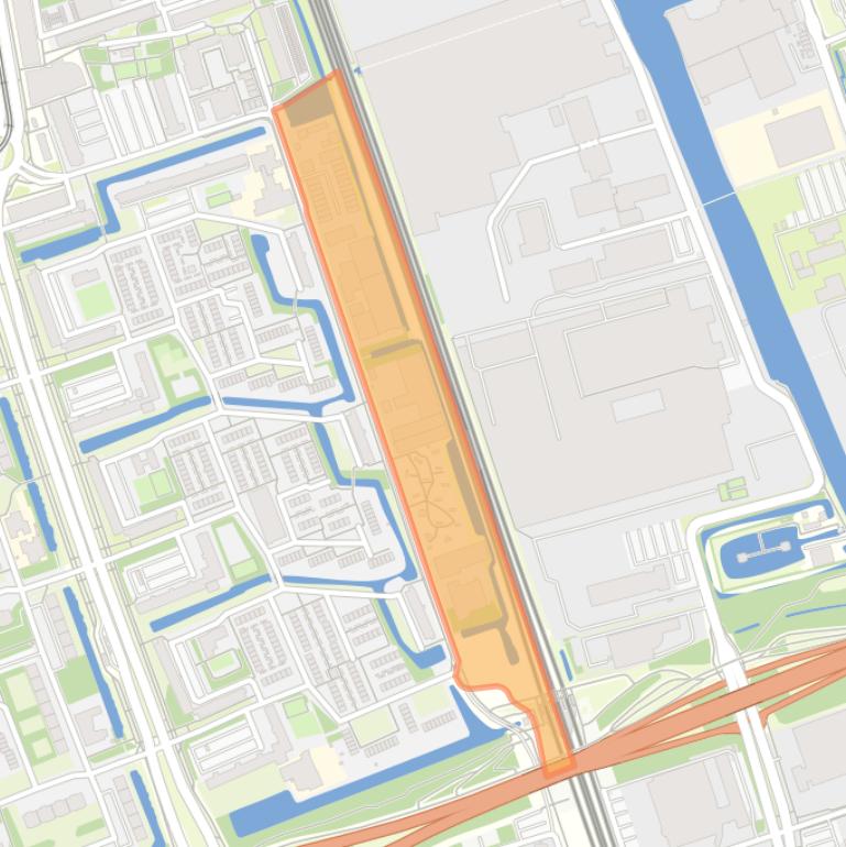 Kaart van de buurt Bedrijventerrein Vulcanusweg.