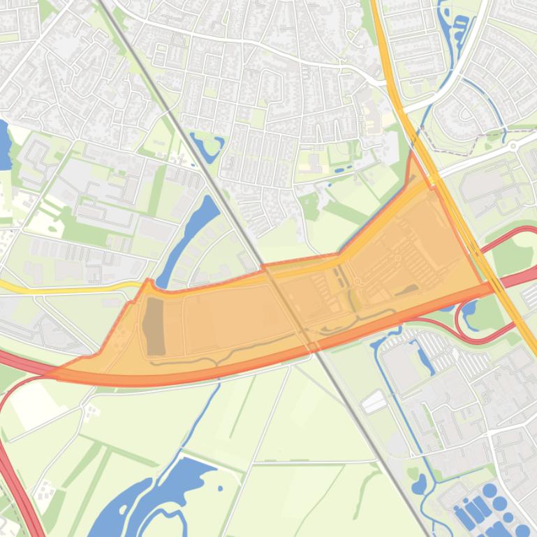 Kaart van de buurt Bedrijventerrein Westermaat-Noordwest.