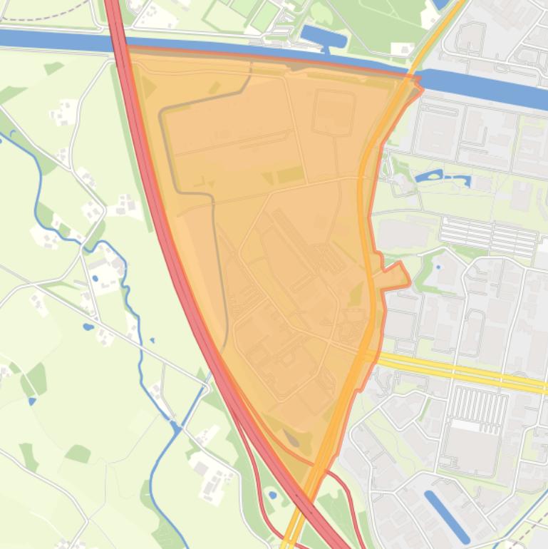 Kaart van de buurt Bedrijventerrein Zeggershoek.