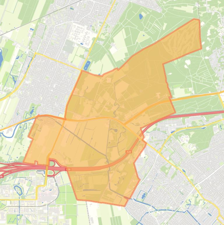 Kaart van de buurt Beerschoten-Oostbroek.