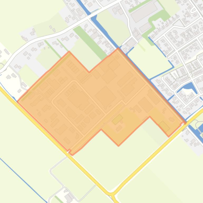 Kaart van de buurt Berltsum Bedrijventerrein West.