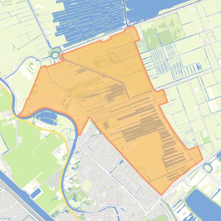 Kaart van de buurt Bethunepolder-zuid.