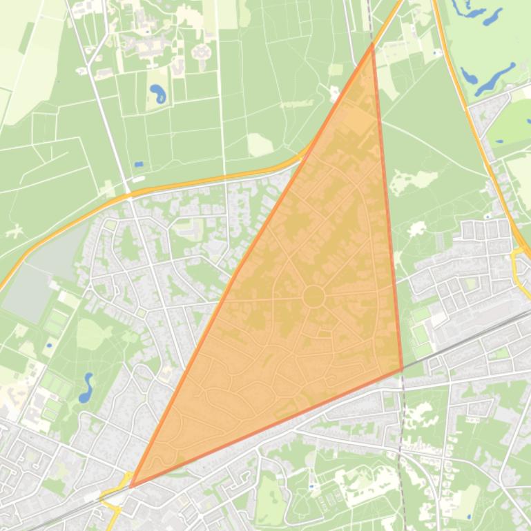 Kaart van de buurt Bilthoven Noord I.