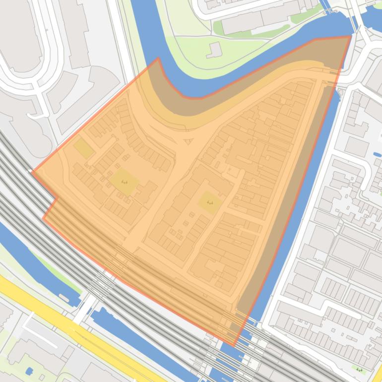 Kaart van de buurt Bleekstraat en omgeving.