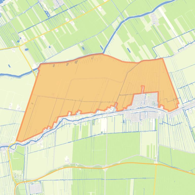 Kaart van de buurt Bleskensgraaf-Buitengebied-Noord.