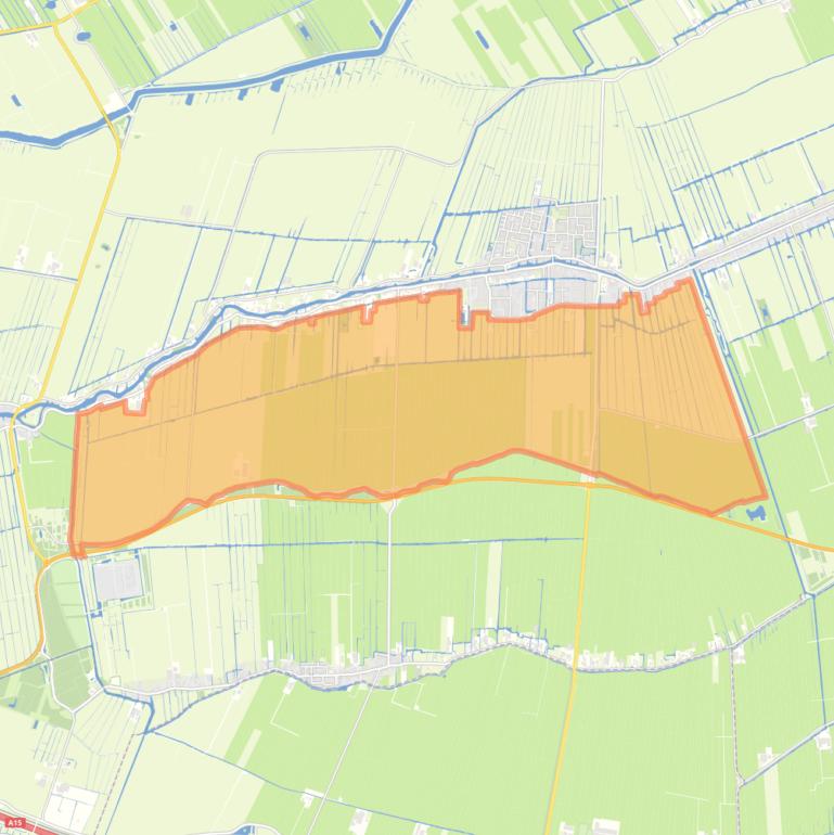 Kaart van de buurt Bleskensgraaf-Buitengebied-Zuid.