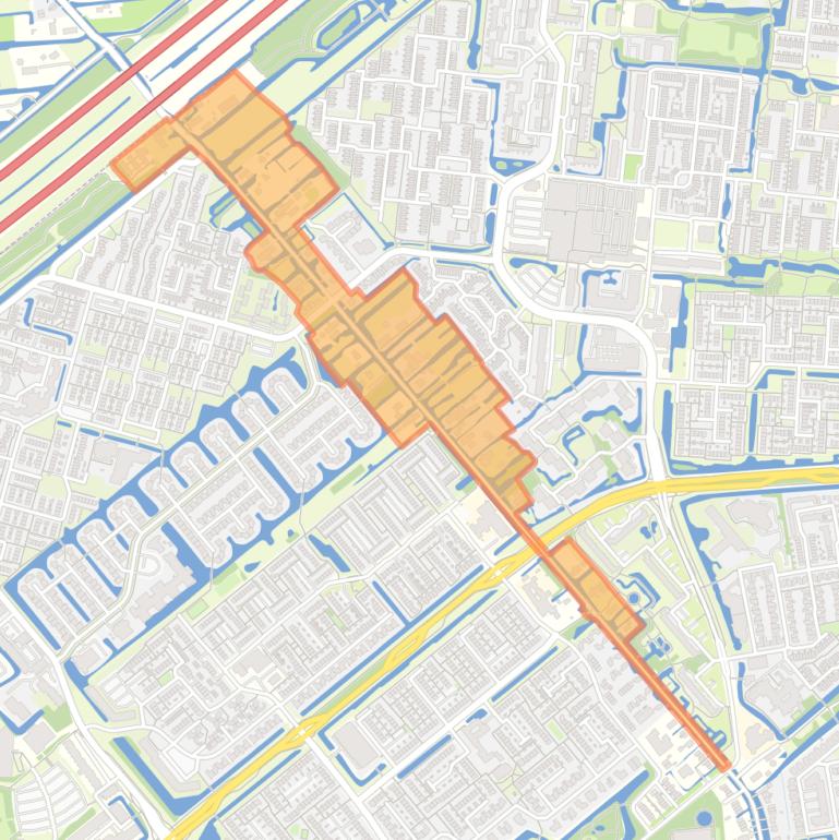 Kaart van de buurt Bloemendaalseweg.