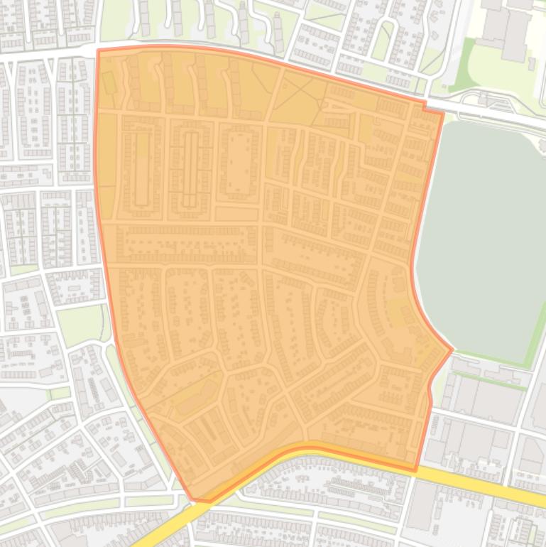 Kaart van de buurt Bloemenlaan en omgeving Oost.