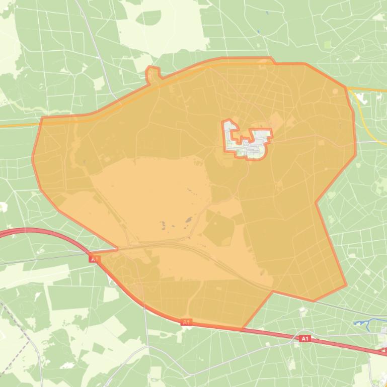 Kaart van de buurt Bosgebied Hoog Soeren.