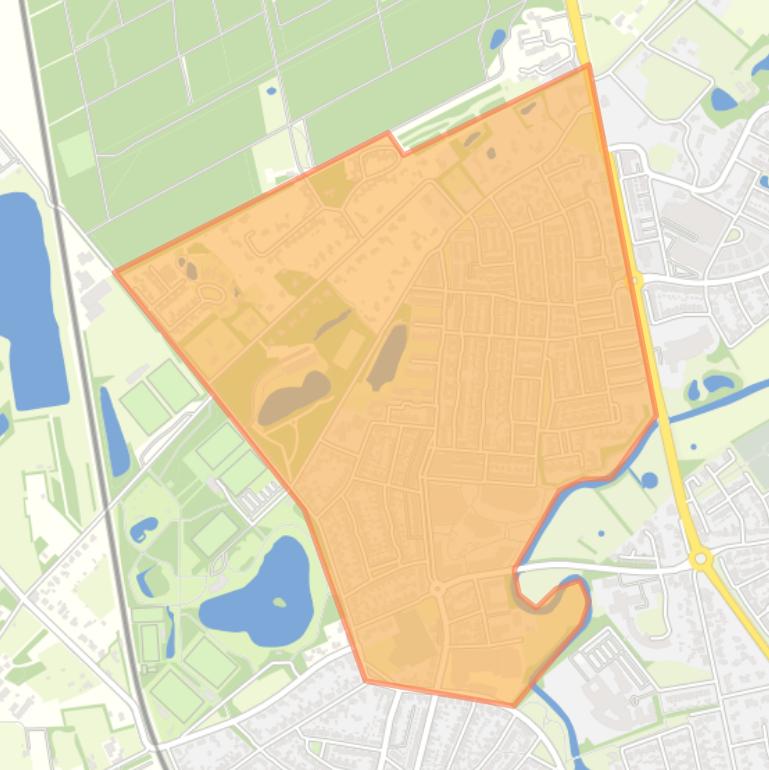 Kaart van de buurt Boxtel-Noord.