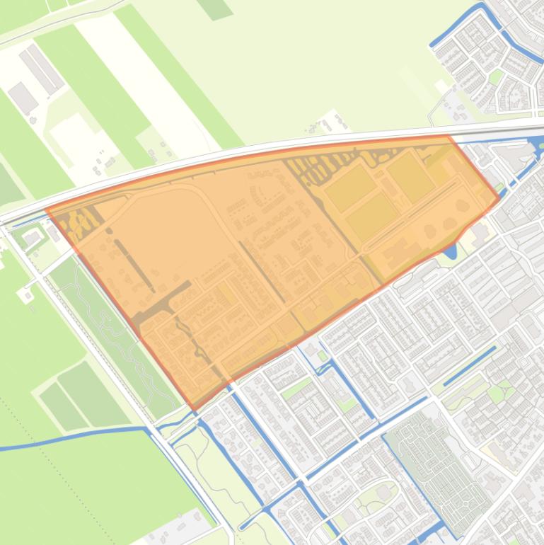 Kaart van de buurt Broekgraaf-Noord.