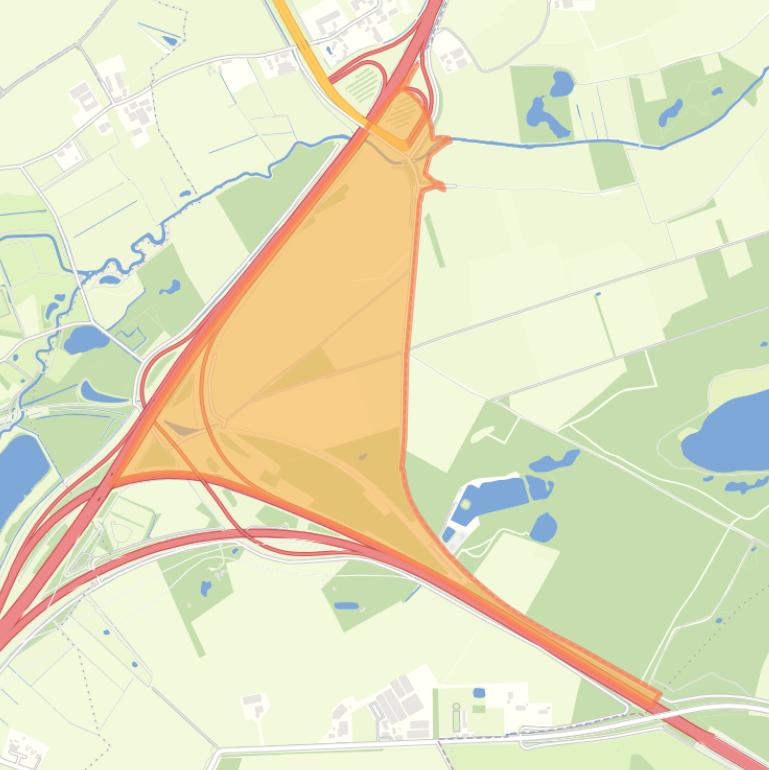 Kaart van de buurt Buitengebied B-E Zuid-Oost.