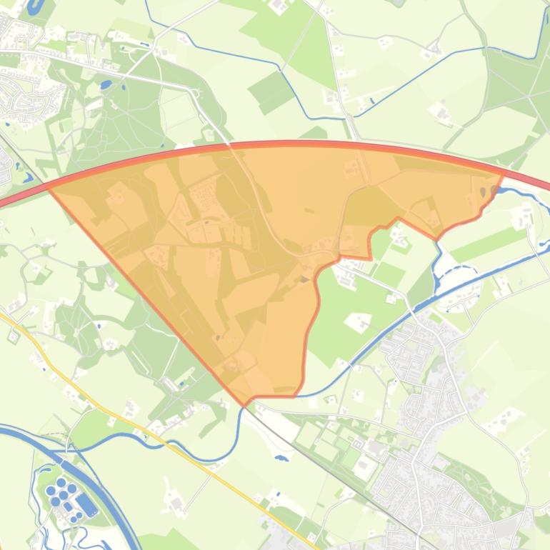 Kaart van de buurt Buitengebied - de Wrange.