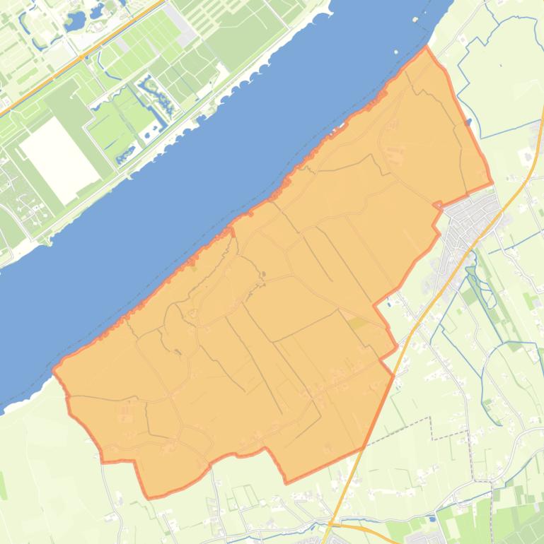 Kaart van de buurt Buitengebied Doornspijk West.