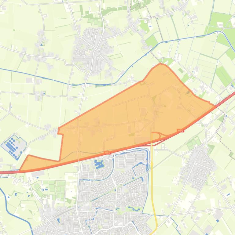 Kaart van de buurt Buitengebied Driehuizen en Hazelberg.