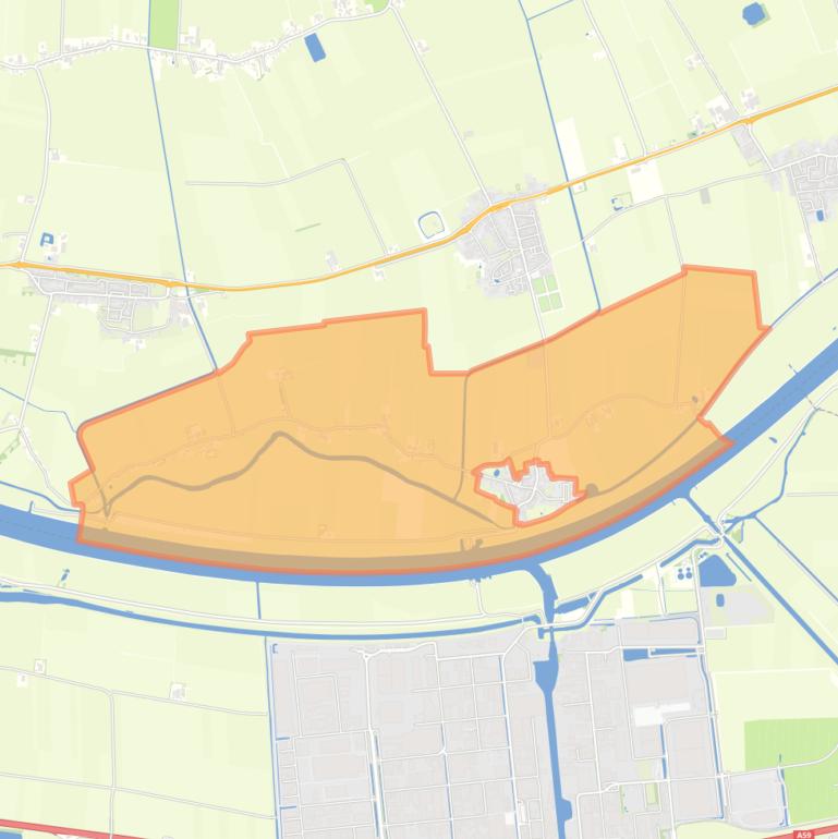 Kaart van de buurt Buitengebied Drongelen.