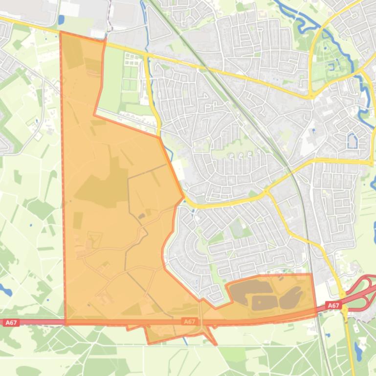 Kaart van de buurt Buitengebied Geldrop- West.