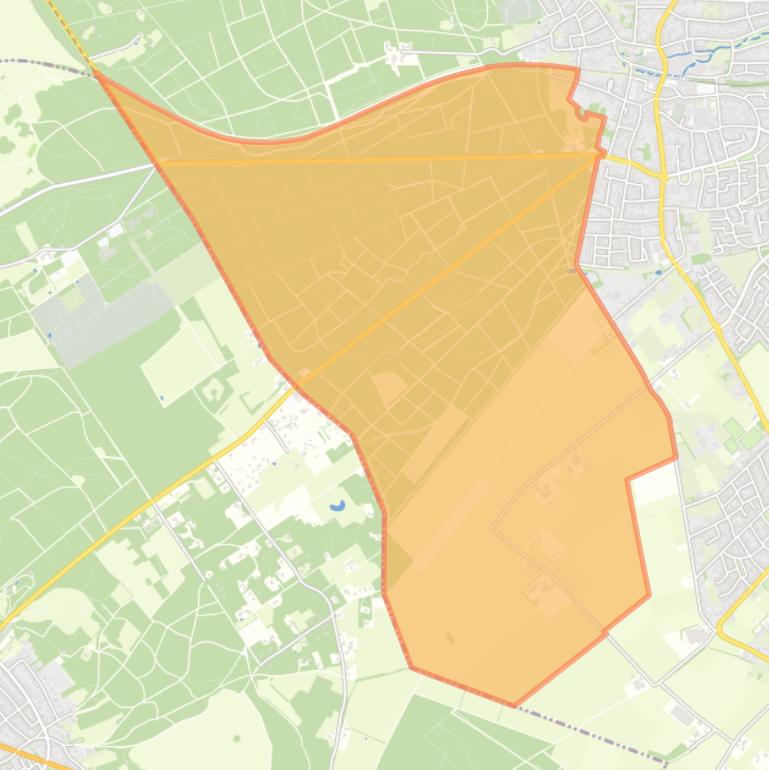 Kaart van de buurt Buitengebied Groesbeek-Zuid-West.