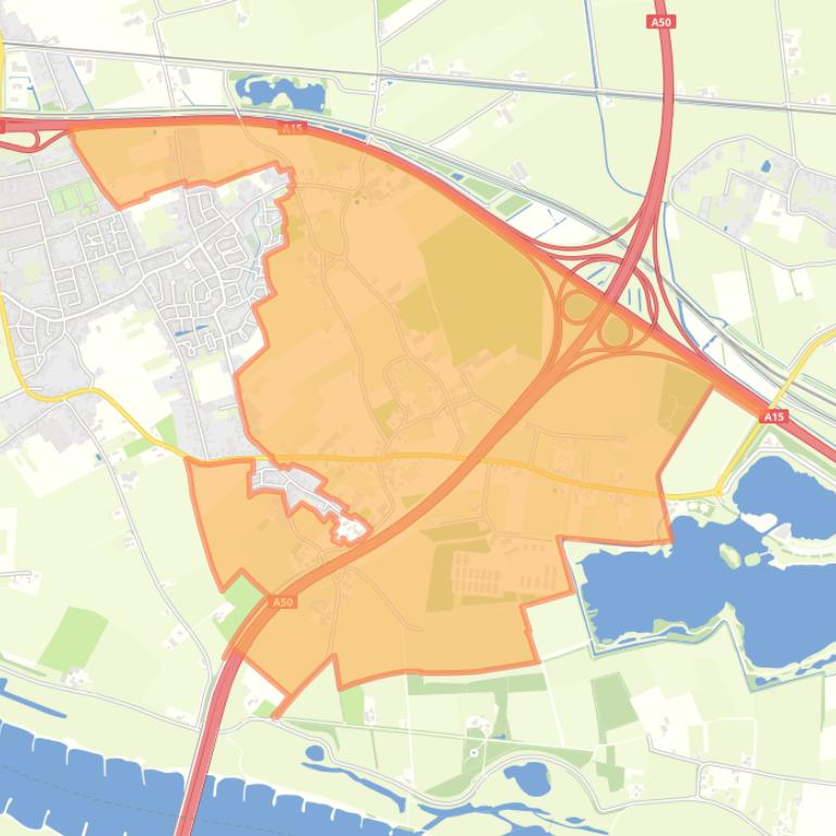 Kaart van de buurt Buitengebied Herveld Zuid.