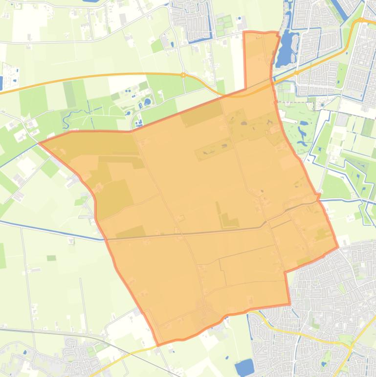 Kaart van de buurt Buitengebied Hollanderbroek.