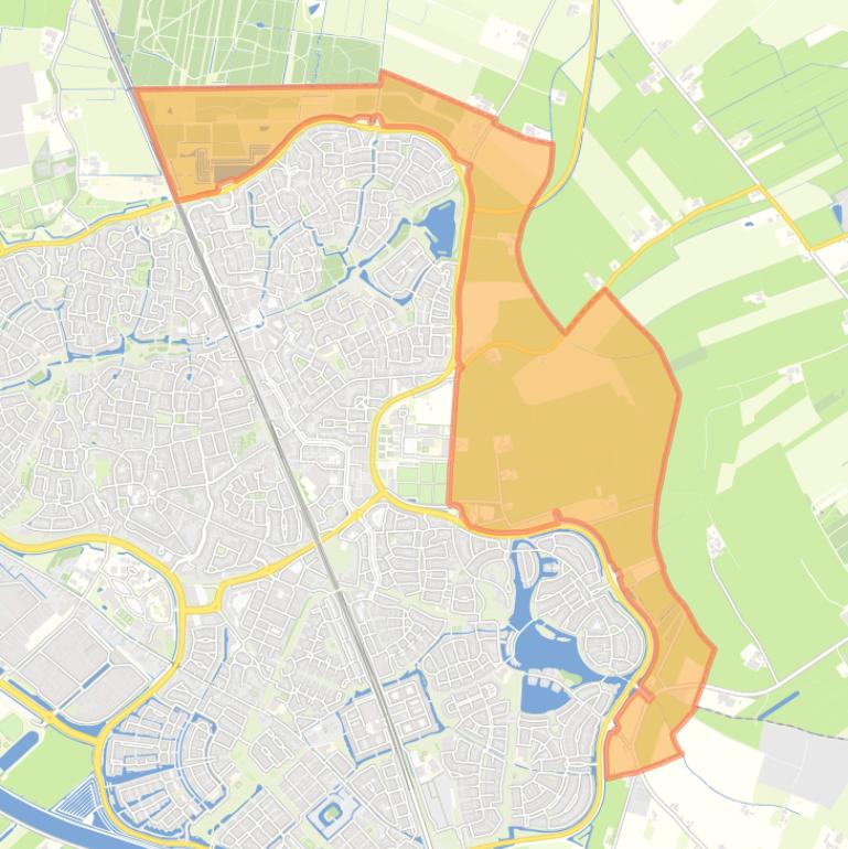 Kaart van de buurt Buitengebied Houten Oost.