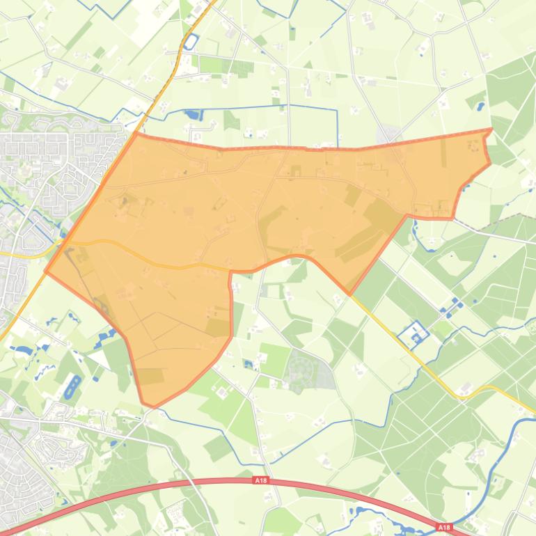 Kaart van de buurt Buitengebied - IJzevoorde.